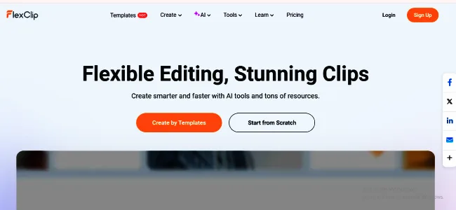 Flexclip: Free AI Video Editing Tools without Watermark