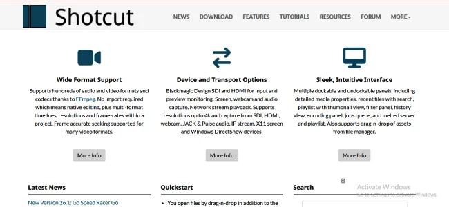 Shotcut: Free AI Video Editing Tools without Watermark