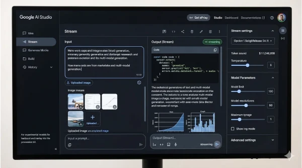 Google AI Studio Stream mode
