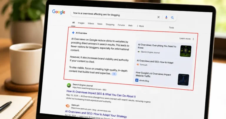 How is AI overview affecting SEO for Blogging