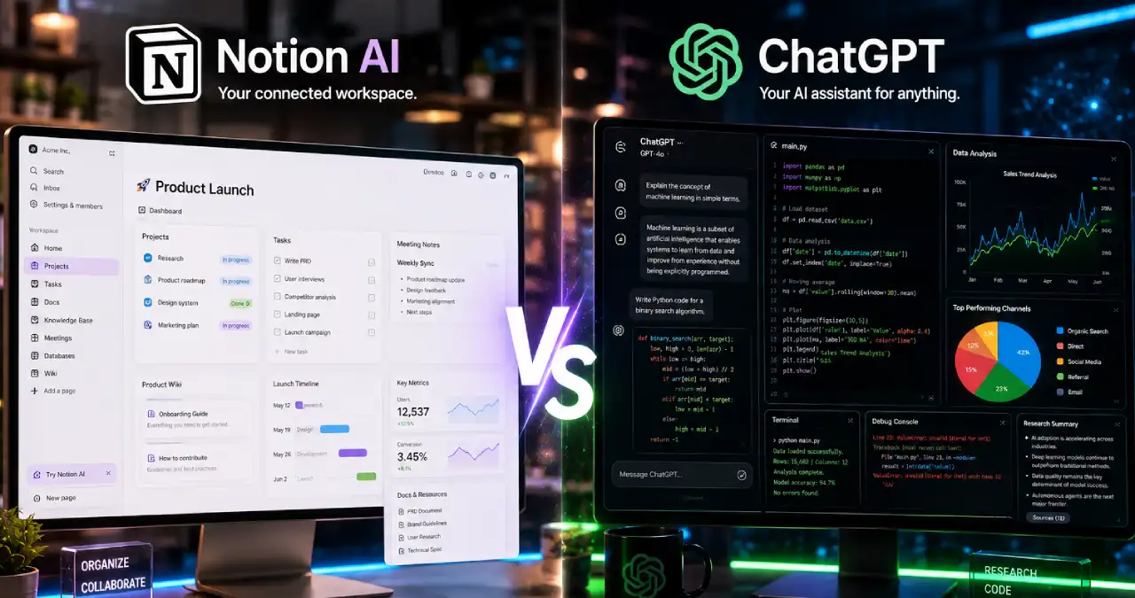 notion ai vs chatgpt notion ai vs chatgpt : Which is The Perfect AI Tool?