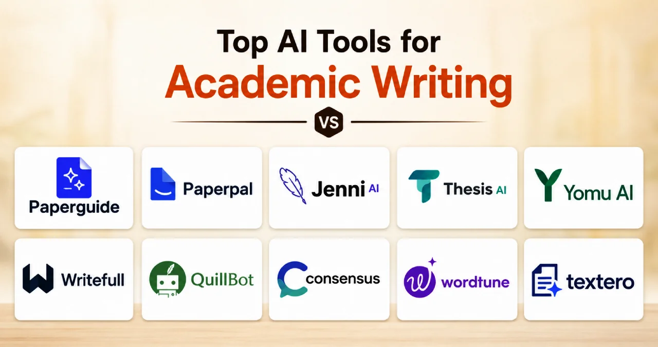 Top 10 AI Tools for Academic Writing