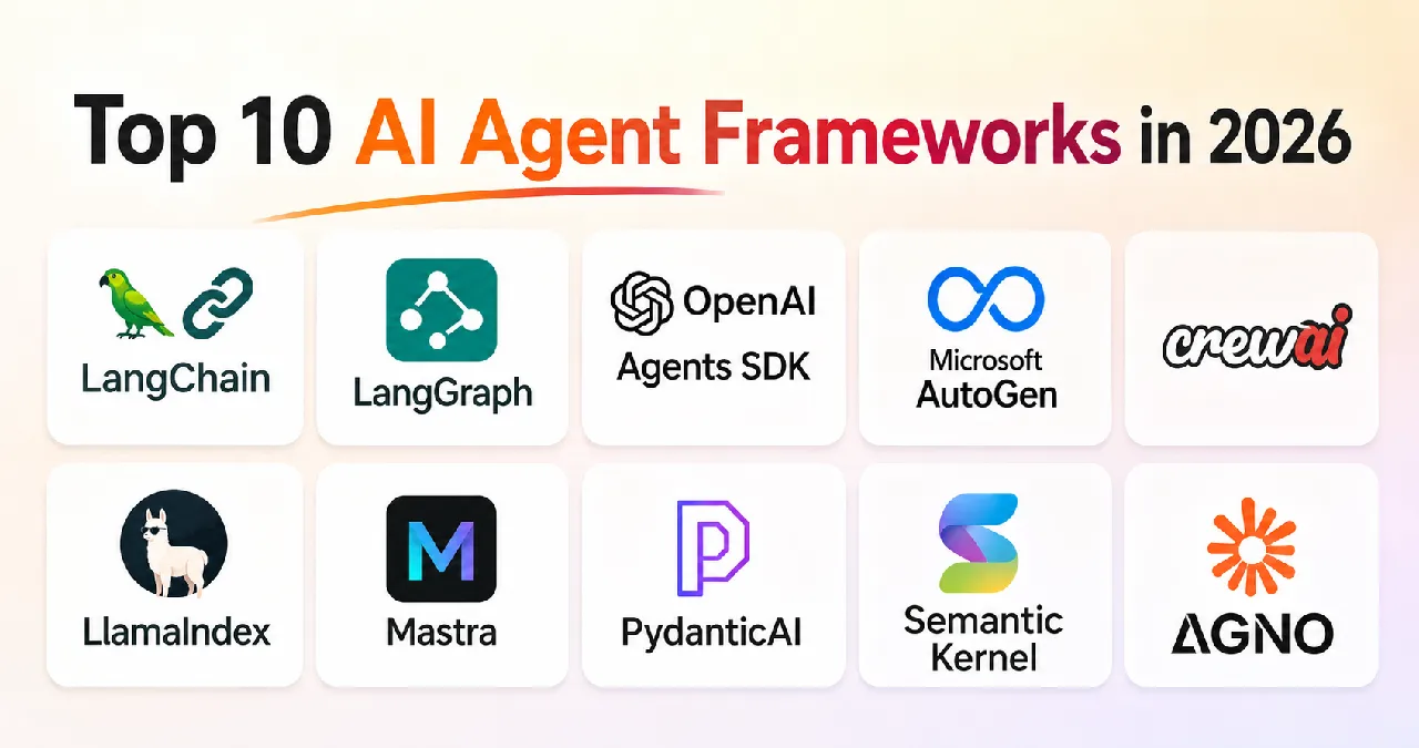 Best AI Agent Frameworks 2026 - Features, Pros, Cons and Pricing