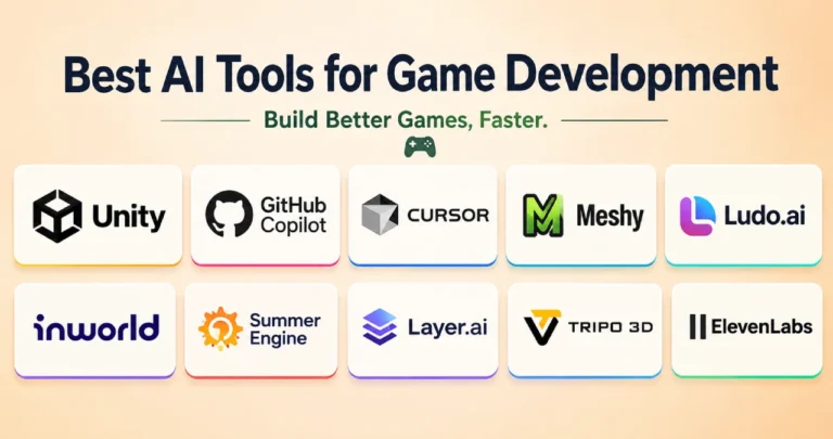 Best AI tools for game development 2026