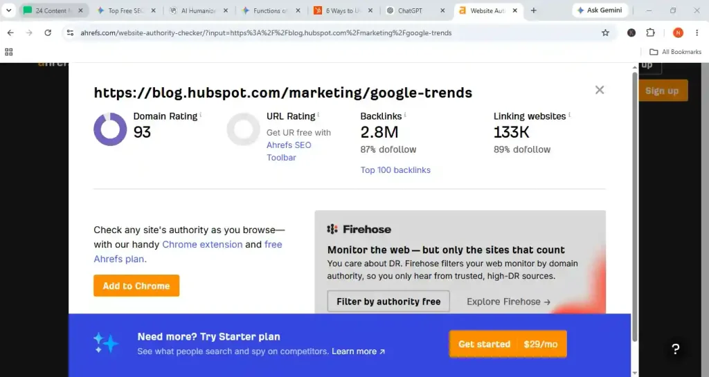 Ahrefs Webmaster