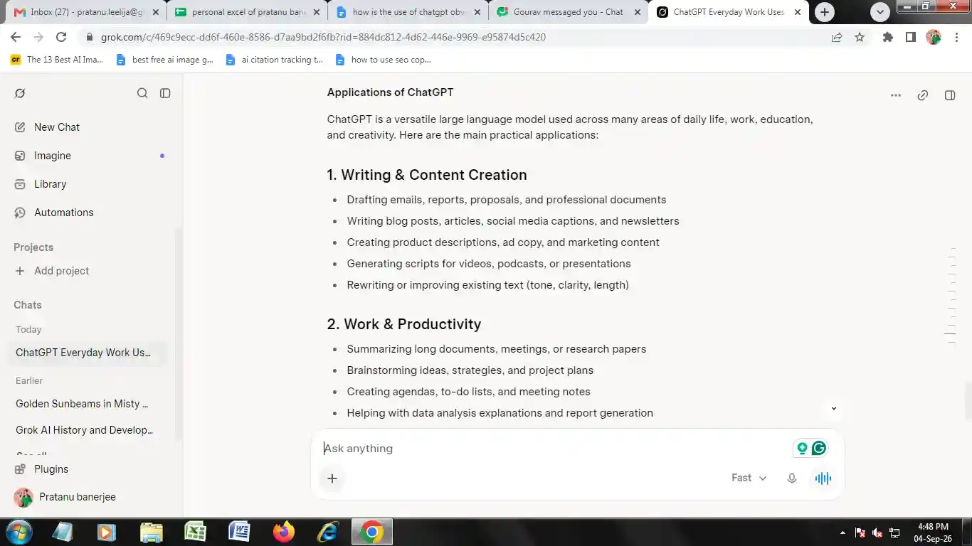 Example of AI Content and Human-Written Content